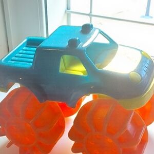 Battat Monster Truck Toy with Orange Wheels